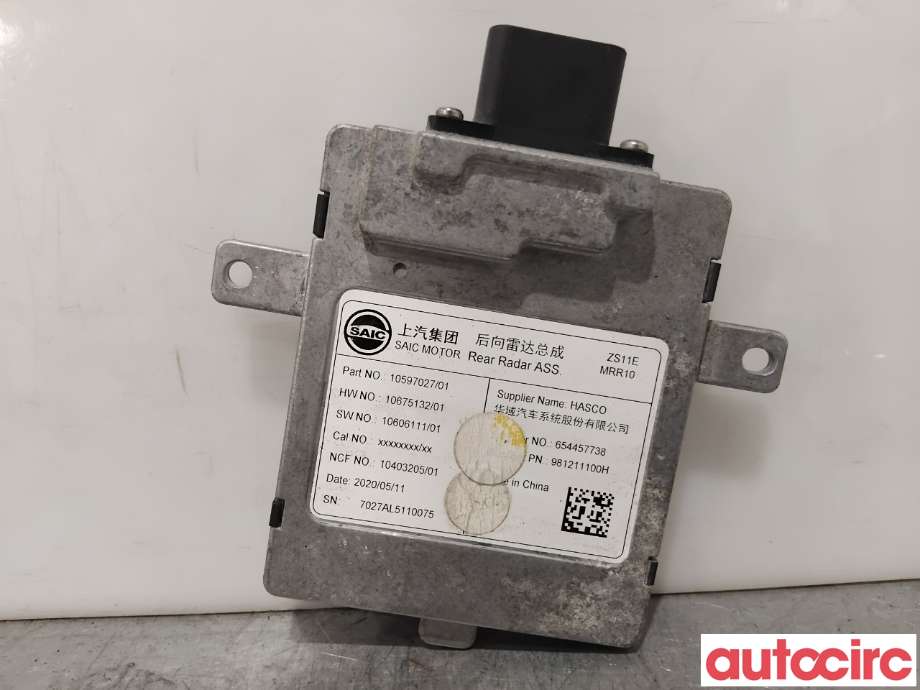 Sensor radar til MG ZS EV 2019-2021 (Type I, Fase 1)  (MG|10597027|654457738)