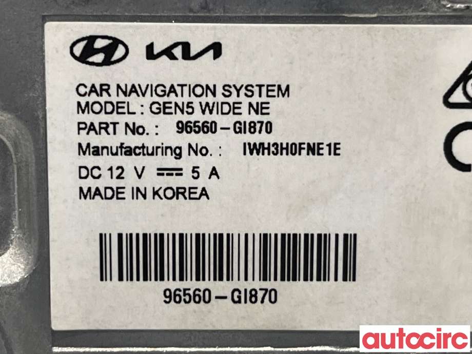 Bilstereo til Hyundai Ioniq 5 2021-->> (HYUNDAI|96560GI870)