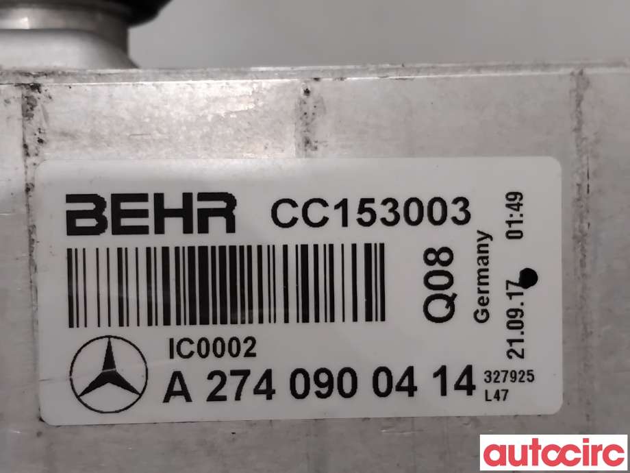 Intercooler til Mercedes C-Klasse 2014-2018 (Fase 1) (W205) (W205) (MERCEDES|A2740900414|CC153003)