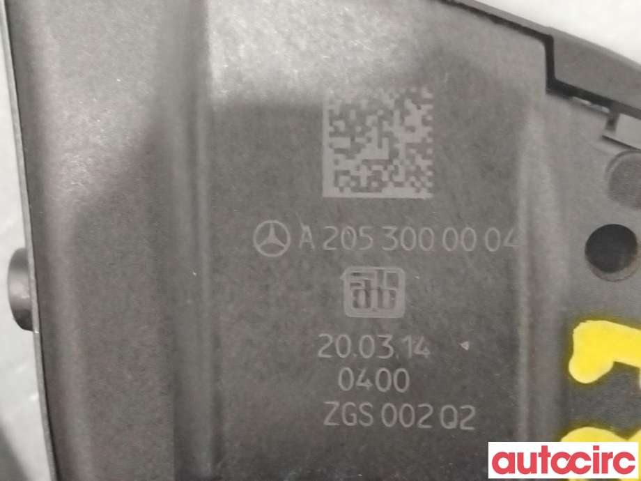 Pedal gass til Mercedes C-Klasse 2014-2018 (Fase 1) (W205) (W205) (MERCEDES|A2053000004)