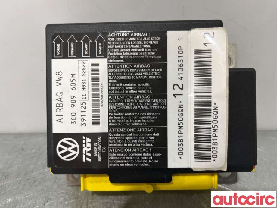 Airbag elektronikk til VW Passat 2005-2010 (B6) (B6) (VOLKSWAGEN|3C0909605M||3C0909605R)