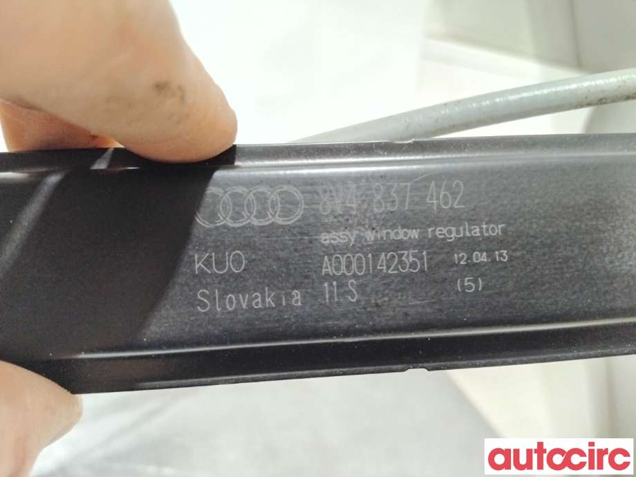 Ruteheis til Audi A3 2012-2016 (Type III, Fase 1)  (AUDI|8V4837462|)