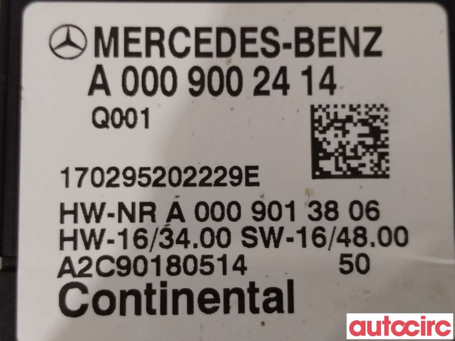 Styreenhet drivstoffpumpe til Mercedes C-Klasse 2014-2018 (Fase 1) (W205) (W205) (MERCEDES|A0009002414)