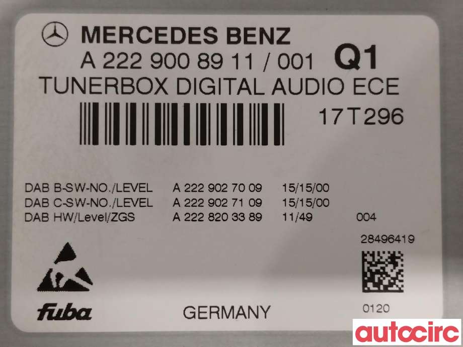 Bilstereo diverse til Mercedes C-Klasse 2014-2018 (Fase 1) (W205) (W205) (MERCEDES|A2229005317||A2229008911)