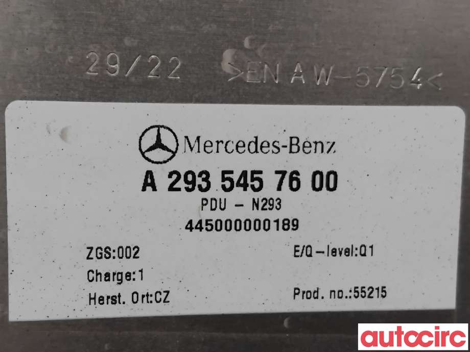 Diverse deler til Mercedes Vito 2014-->> (W447) (W447) (MERCEDES|A2935457600|)