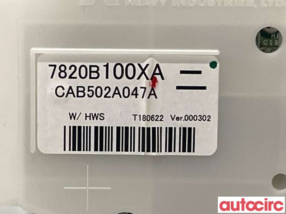 Varmeapparat betjening til Mitsubishi Outlander 2015-->> (Type III, Fase 2)  (MITSUBISHI|7820B100XA|CAB502A047A)