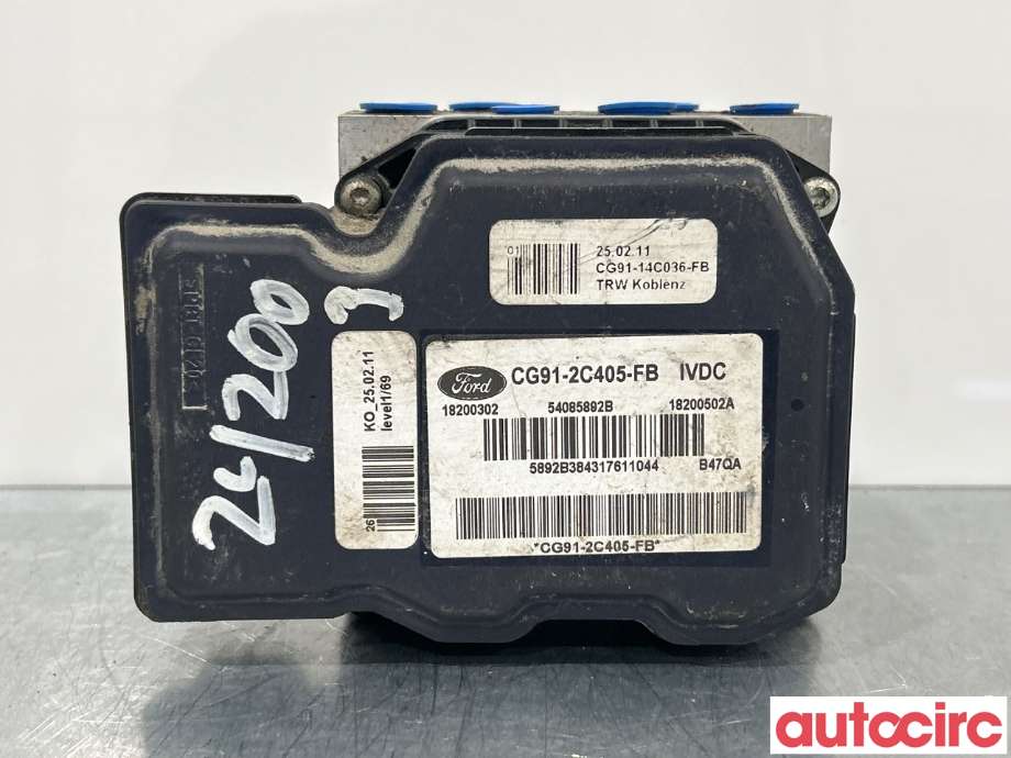 ABS sentral til Ford Mondeo 2011-2014 (Type IV, Fase 2)  (FORD|1857639|54085892B|CG91-2C405-FB)