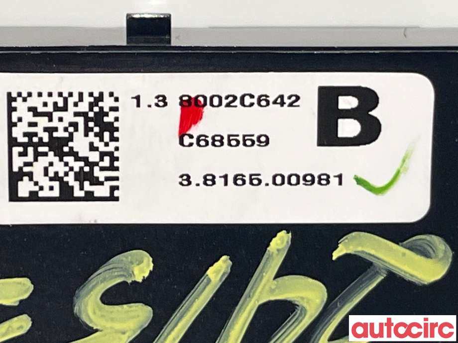 Bryter nødblink til Mitsubishi Outlander 2015-->> (Type III, Fase 2) (MITSUBISHI|8002C642|)