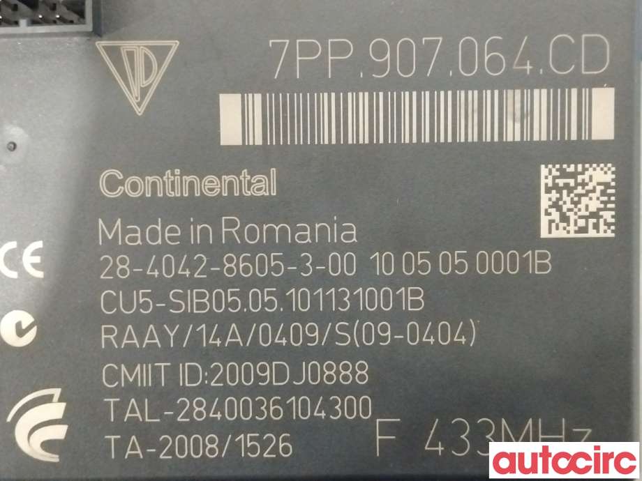 Styreenhet comfort (BCM) til Porsche Panamera 2009-2017 (Type I) (970) (970) (PORSCHE|7PP907064LJ|7PP907064DF|7PP907064CD)