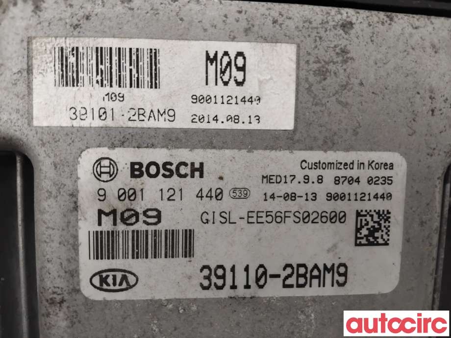 Styreenhet motor til Kia Sportage 2010-2016 (Type III) (KIA|391102BAM9|9001121440|39110-2BAM9)
