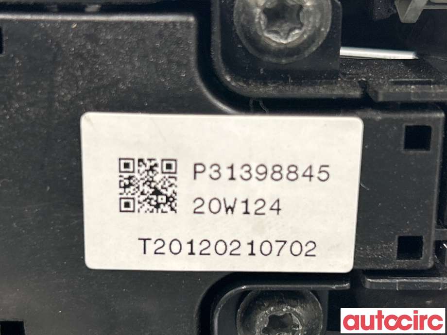 Varmeapparat betjening til Volvo V60 / V60 CC 2018-->> (Type II)  (VOLVO|31398845)