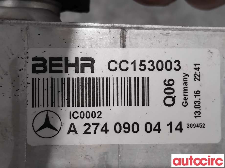 Intercooler til Mercedes C-Klasse 2014-2018 (Fase 1) (W205) (W205) (MERCEDES|A2740900414|CC153003)