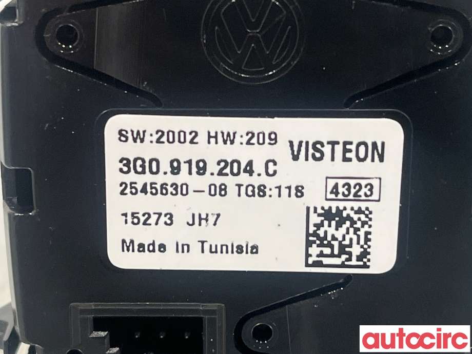 Instrument klokke til VW Passat 2015-2019 (Fase 1) (B8) (B8) (VOLKSWAGEN|3G0919204C)