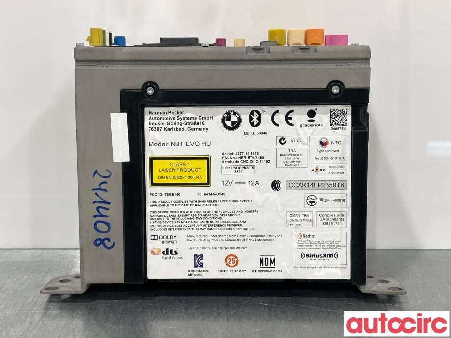 Bilstereo til BMW i3 2013-2022  (BMW|65125B52182|65125A0C472|8736116)