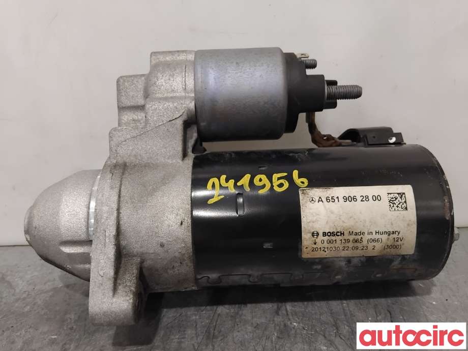 Starter diesel til Mercedes C-Klasse 2011-2014 (Fase 2) (W204) (W204) (MERCEDES|A6519062800|0001139065)