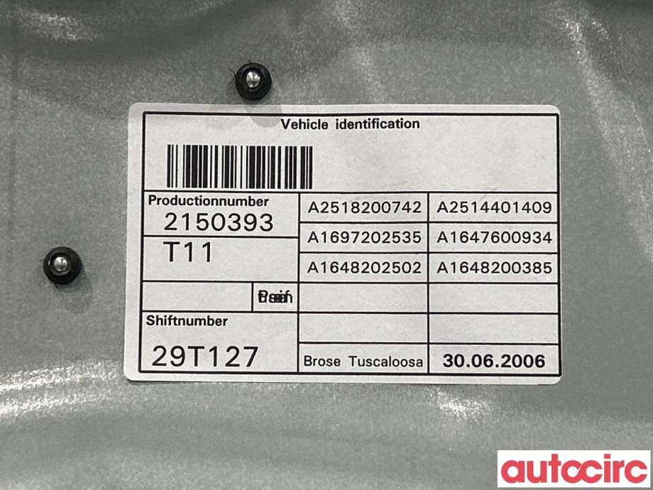 Ruteheis venstre foran til Mercedes GL 2006-2012 (X164) (X164) (MERCEDES|A1647201579|A1648202502)