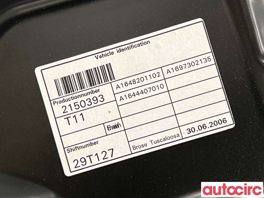 Ruteheis venstre bak til Mercedes GL 2006-2012 (X164) (X164) (MERCEDES|A1647303179|A1648201102)