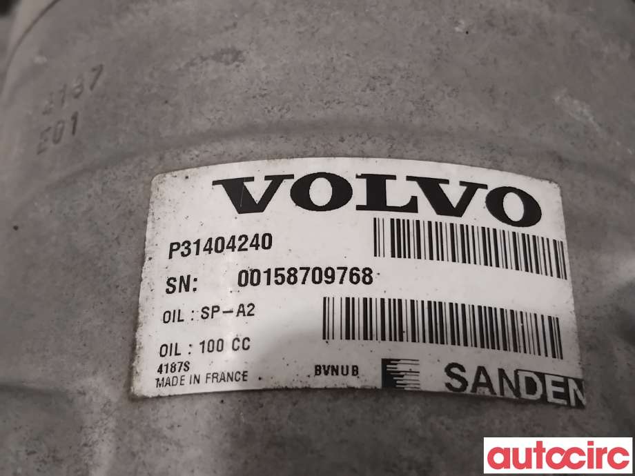 Aircondition kompressor til Volvo V90 / V90 CC / S90 2016-->>  (VOLVO|36003140|4187|31404240)