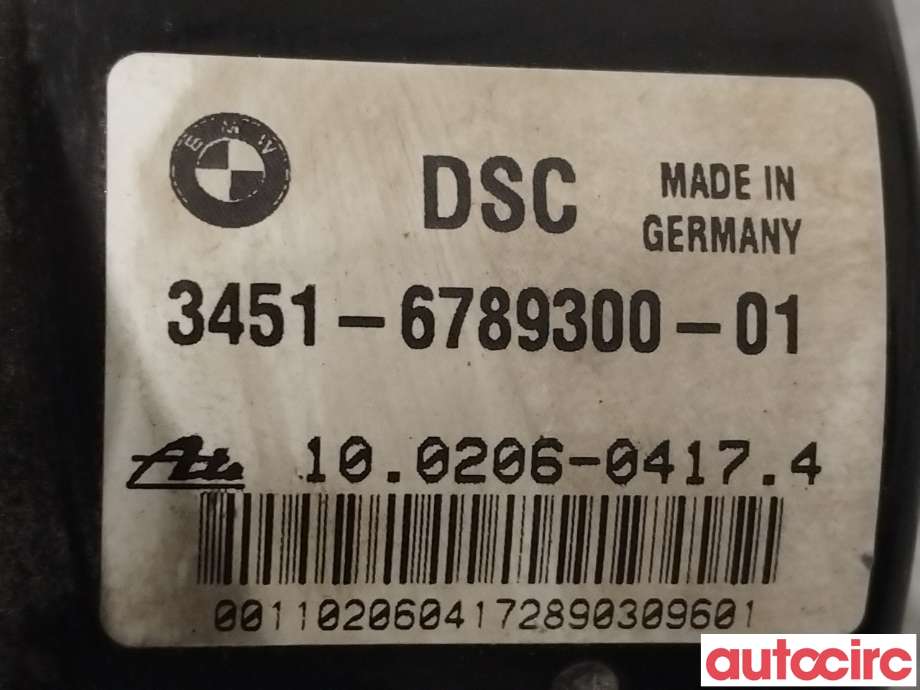 ABS sentral til BMW 1-Serie 2004-2011 (E81/E82/E87/E88) (E81/E82/E87/E88) (BMW|34512460468|100206-04174|6789301)