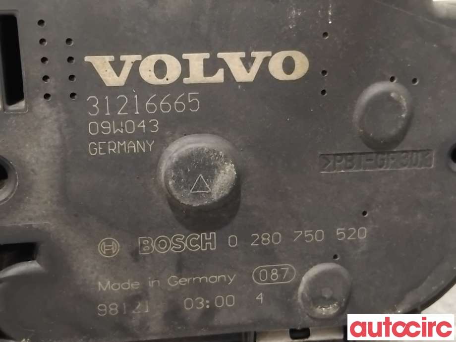 Spjeldhus til Volvo XC60 2008-2013 (Type I, Fase 1)  (VOLVO|31216665|0280750520)