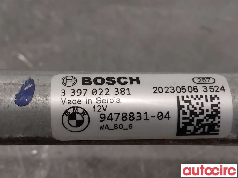 Viskermotor frontrute til BMW X1 2022-->> (U11) (U11) (BMW|61619478831|0390243671|9478831)