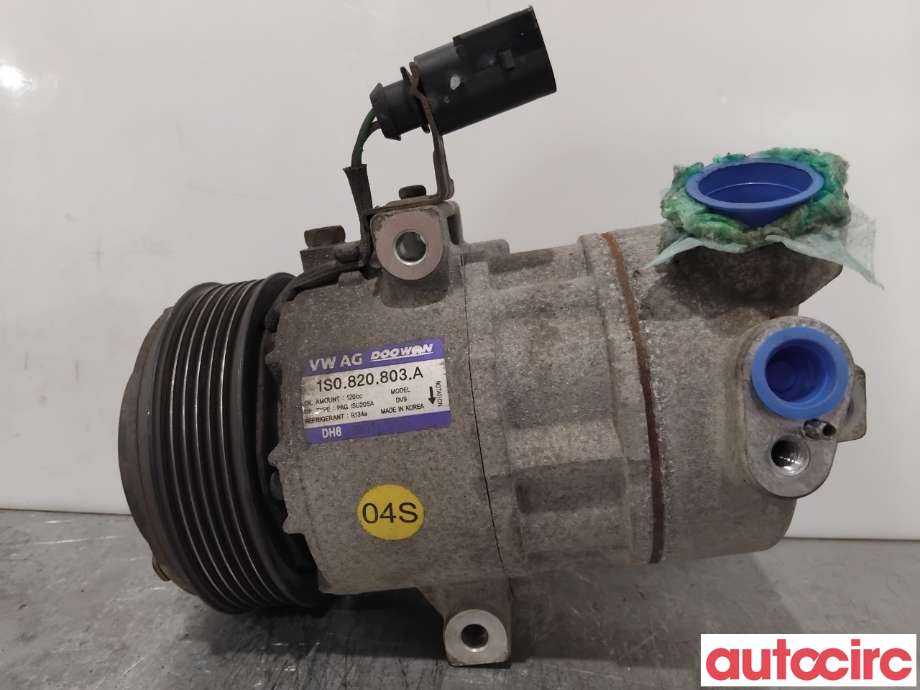 Aircondition kompressor til VW Up 2012-2019  (VOLKSWAGEN|1S0820803C|DV9|1S0820803F)