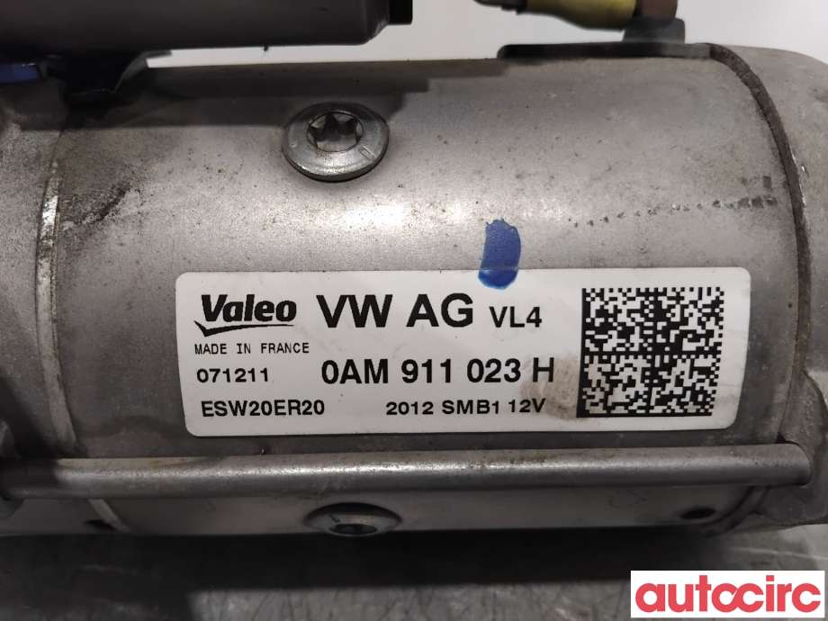 Starter diesel til VW Golf VI 2008-2012  (VOLKSWAGEN|0AM911021BX|ESW20ER20|0AM911021EX)