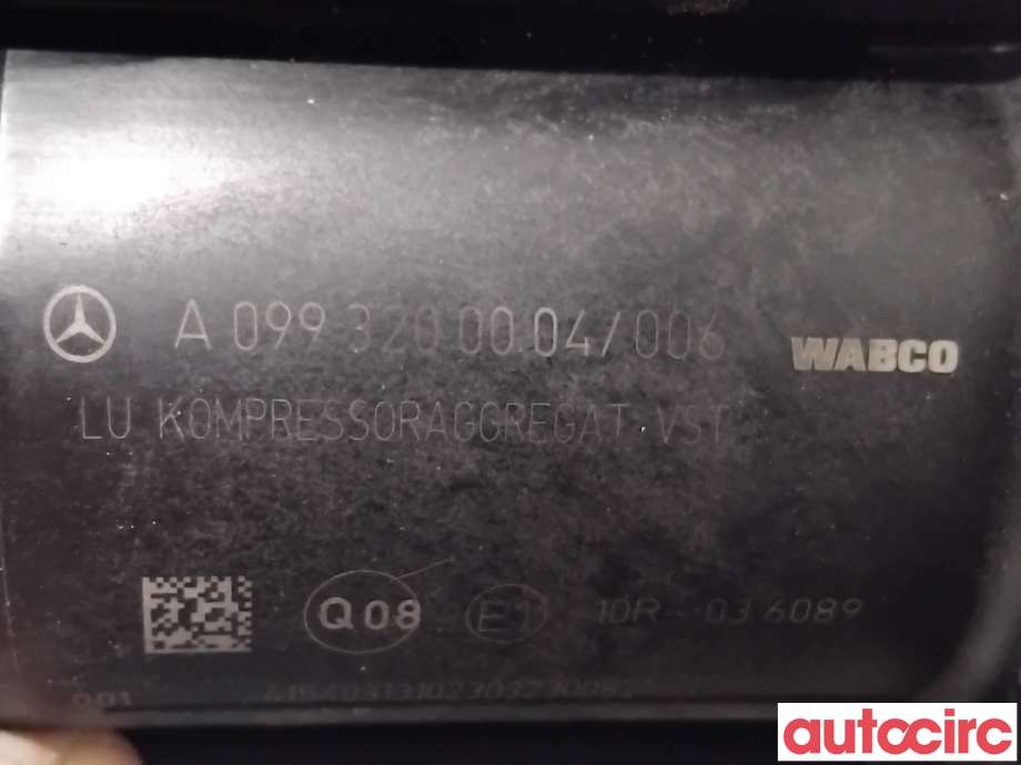 Kompressor nivå/luft til Mercedes C-Klasse 2014-2018 (Fase 1) (W205) (W205) (MERCEDES|A0993200004|4430200191)