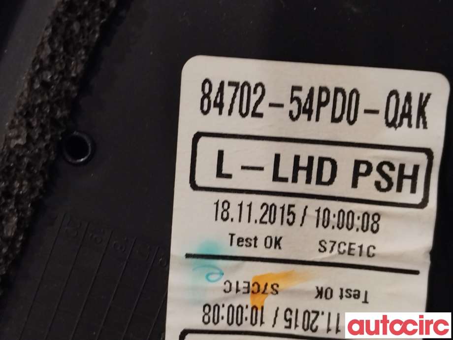 Speil venstre til Suzuki Vitara 2015-->> (Type IV)  (SUZUKI|84702-54PD0|84702-54PD0-QAK)