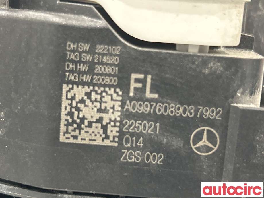 Dørhåndtak utv venstre foran til Mercedes EQE 2022-->> (MERCEDES|A0997603105|A0997608903)