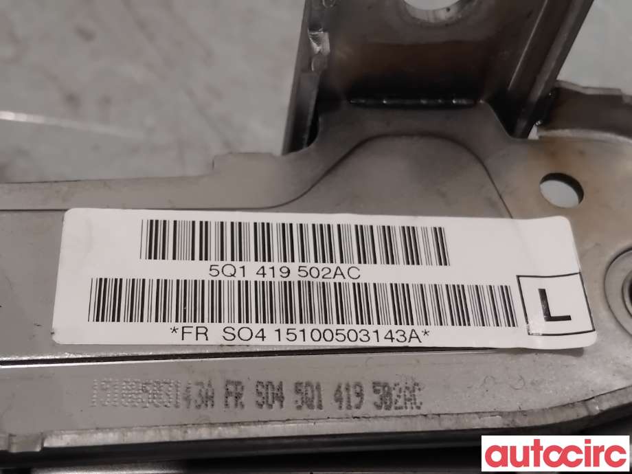 Rattaksel til VW e-Golf 2014-2017 (Fase 1)  (VOLKSWAGEN|5Q1419502BS|5Q1419502AC|5WB419502F)