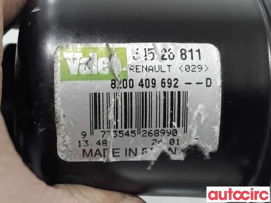 Viskermotor frontrute til Renault Kangoo 2008-2021 (Type II)  (RENAULT|8200409692|54526811|288002453R)