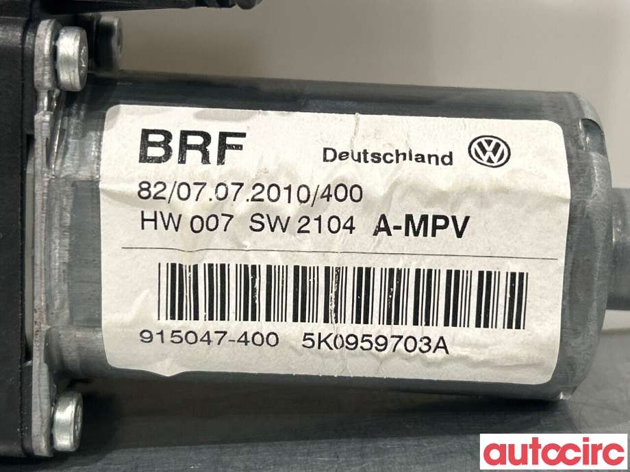 Ruteheis venstre bak til VW Touran 2010-2015 (Type I, Fase 3)  (VOLKSWAGEN|5K0959703A|)