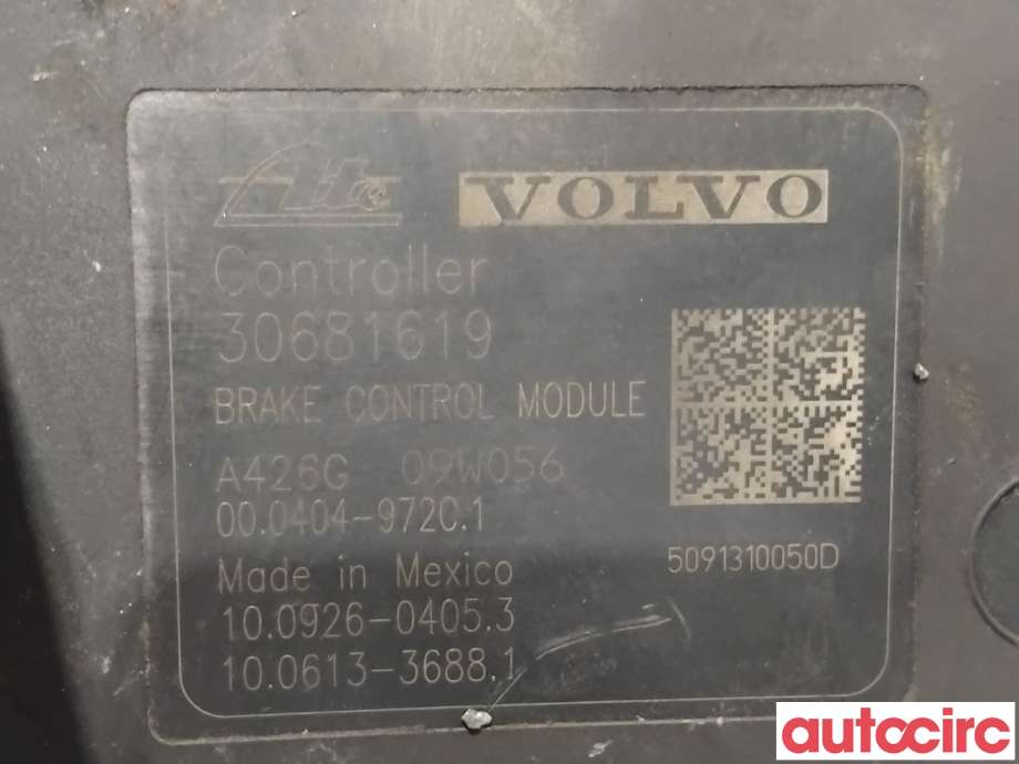 ABS sentral til Volvo XC60 2008-2013 (Type I, Fase 1)  (VOLVO|31329140|100212-01824|30681619)