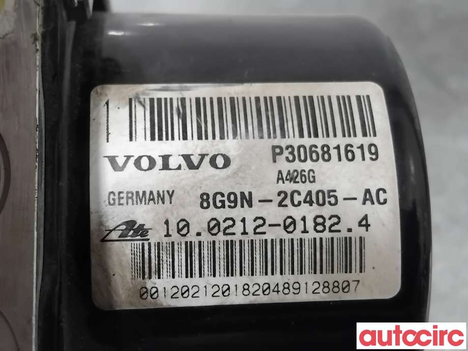 ABS sentral til Volvo XC60 2008-2013 (Type I, Fase 1)  (VOLVO|31329140|100212-01824|30681619)
