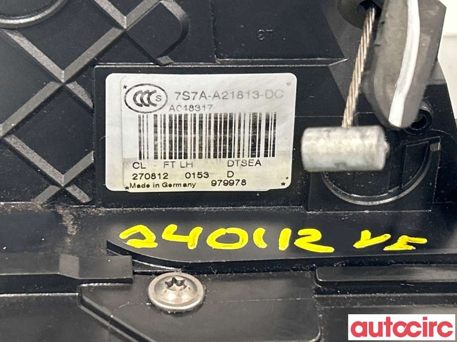 Låsekasse venstre foran til Ford S-Max 2010-2015 (Type I, Fase 2)  (FORD|1787983||7S7A-A21813-DC)