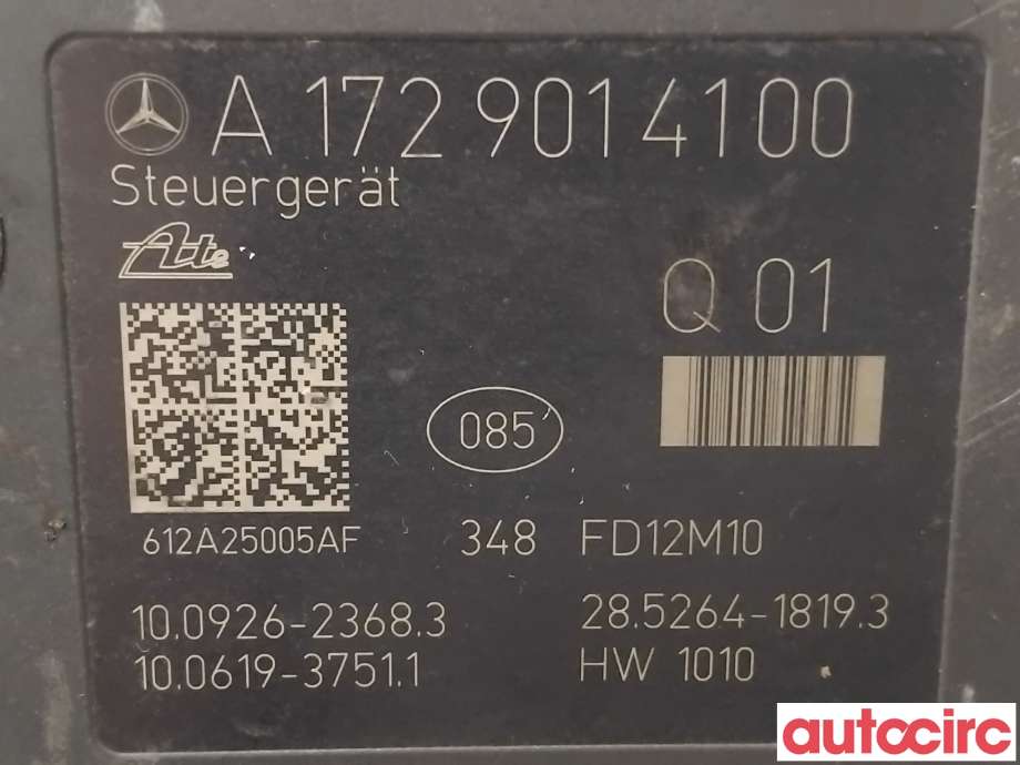 ABS sentral til Mercedes C-Klasse 2011-2014 (Fase 2) (W204) (W204) (MERCEDES|A1724314412|100926-23683|A1724314312)