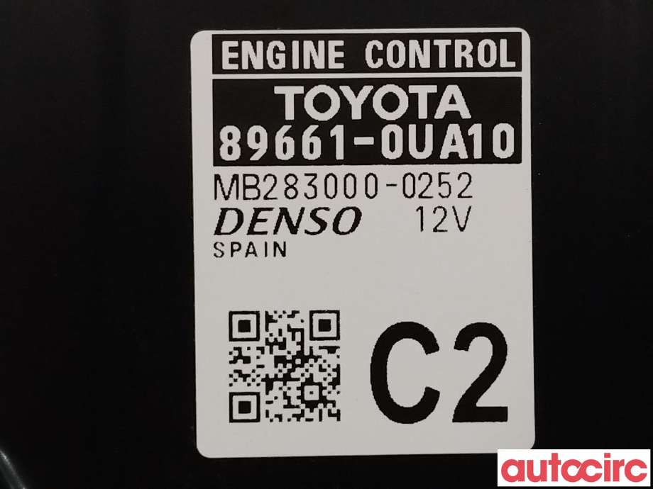 Styreenhet motor til Toyota Yaris Cross (SUV) 2021-->>  (TOYOTA|896610UA10|MB283000-0252|89661-0UA10)