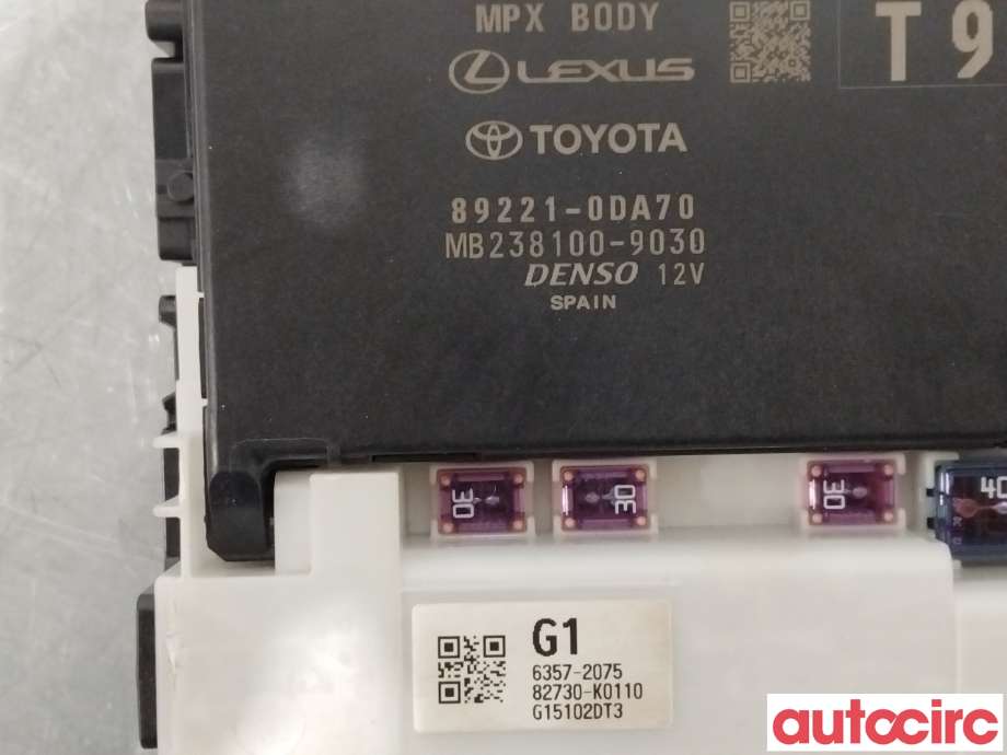 Styreenhet comfort (BCM) til Toyota Yaris Cross (SUV) 2021-->>  (TOYOTA|82730K0110|892210DA70)