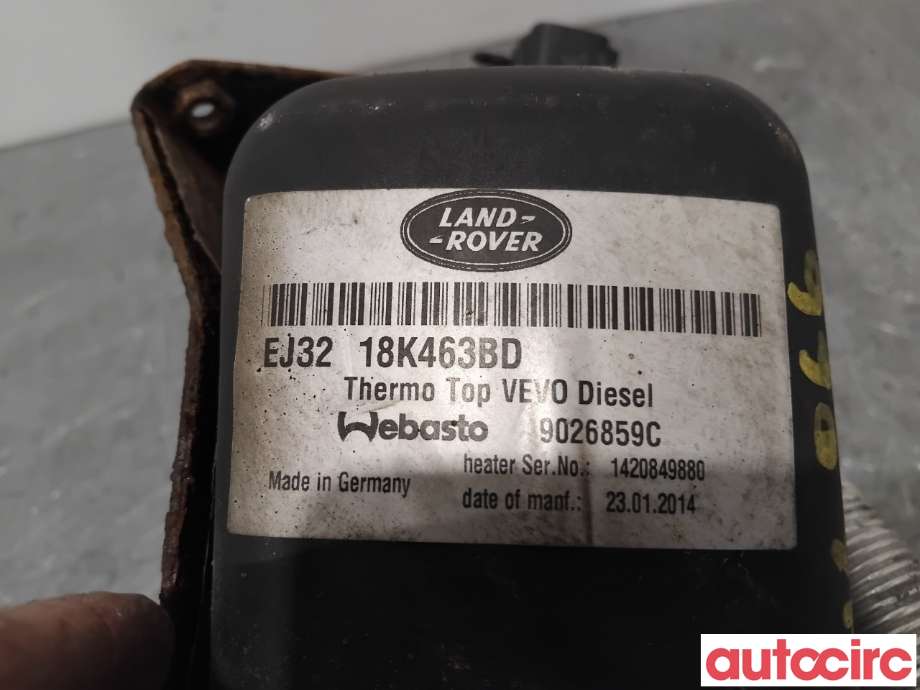 Dieselvarmer til Land Rover Range Rover, Evoque 2011-2019 (Type I) (LAND-ROVER|LR052122|9026859C|LR066208)