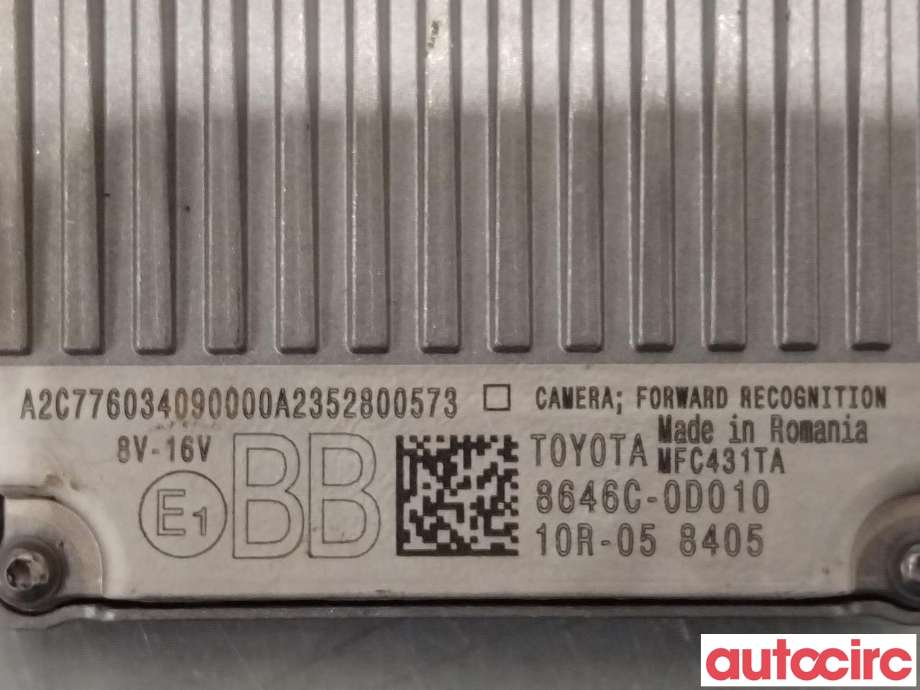 Kamera til Toyota Yaris Cross (SUV) 2021-->>  (TOYOTA|8646C0D010)