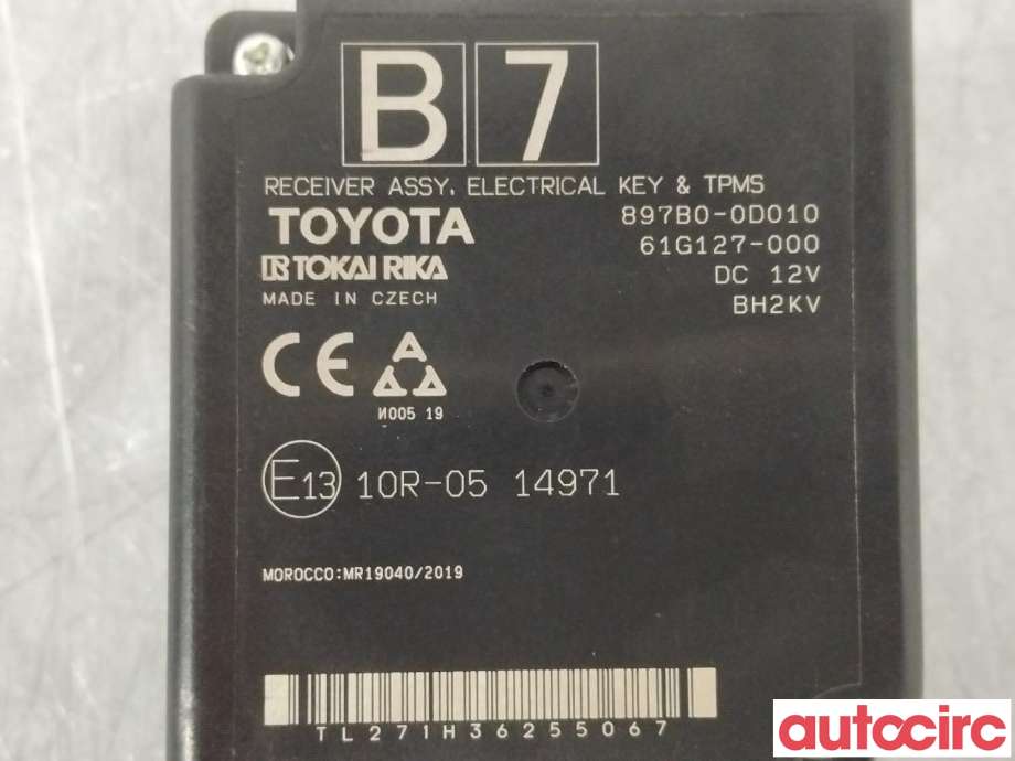 Styreenhet diverse til Toyota Yaris Cross (SUV) 2021-->>  (TOYOTA|897B00D011|897B00D010)