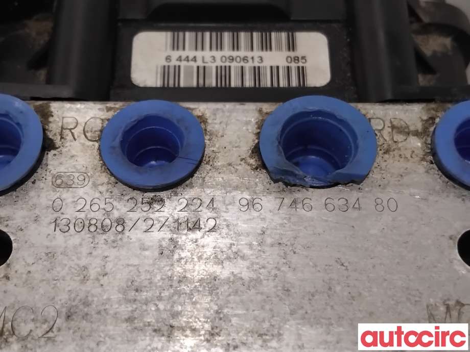 ABS sentral til Citroën Berlingo 2008-2015 (Type II, Fase 1)  (CITROEN|1680933380|0265252224|9674663480)