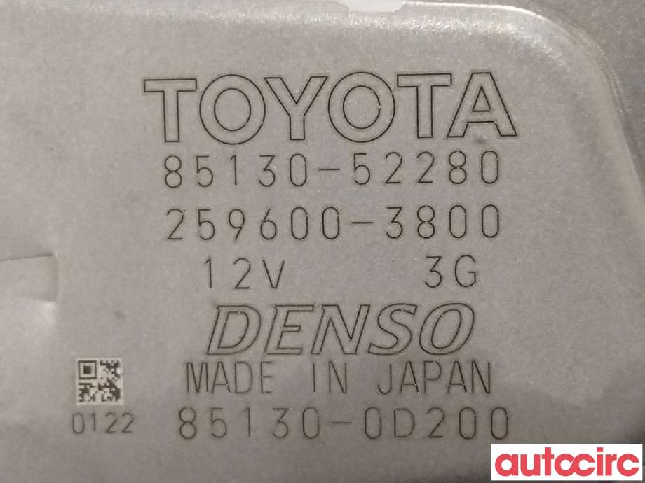 Viskermotor bakrute til Toyota Yaris Cross (SUV) 2021-->>  (TOYOTA|851300D200|259600-3800|85130-52280)