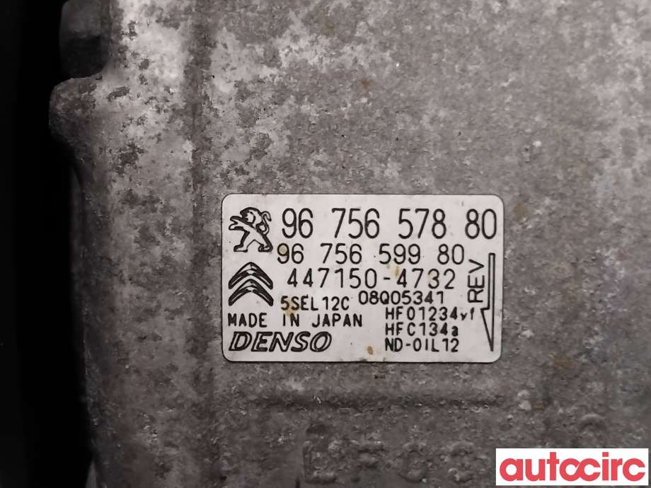 Aircondition kompressor til Citroën C4, Picasso 2013-2018 (Type II)  (CITROEN|9675659980|447150-4732|9675657880)