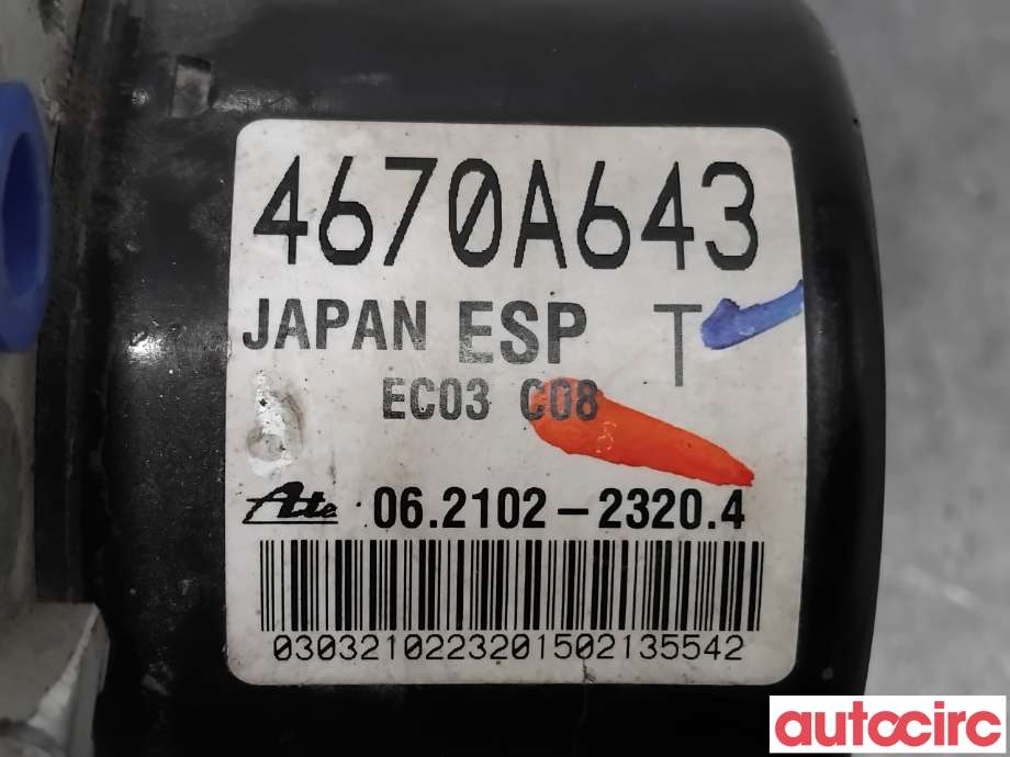 ABS sentral til Peugeot 4008 2012-2017  (PEUGEOT|1607696580|062109-62983|1612238480)