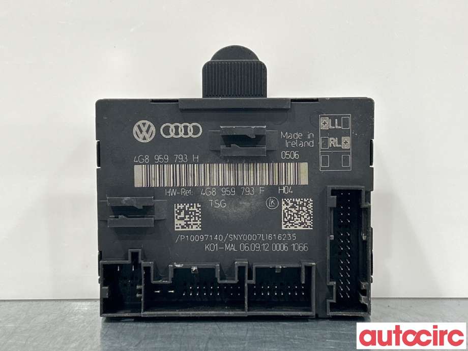 Styreenhet dør venstre foran til Audi A6, Allroad 2012-2014 (Type III, Fase 1) (C7) (C7) (AUDI|4G8959793H)