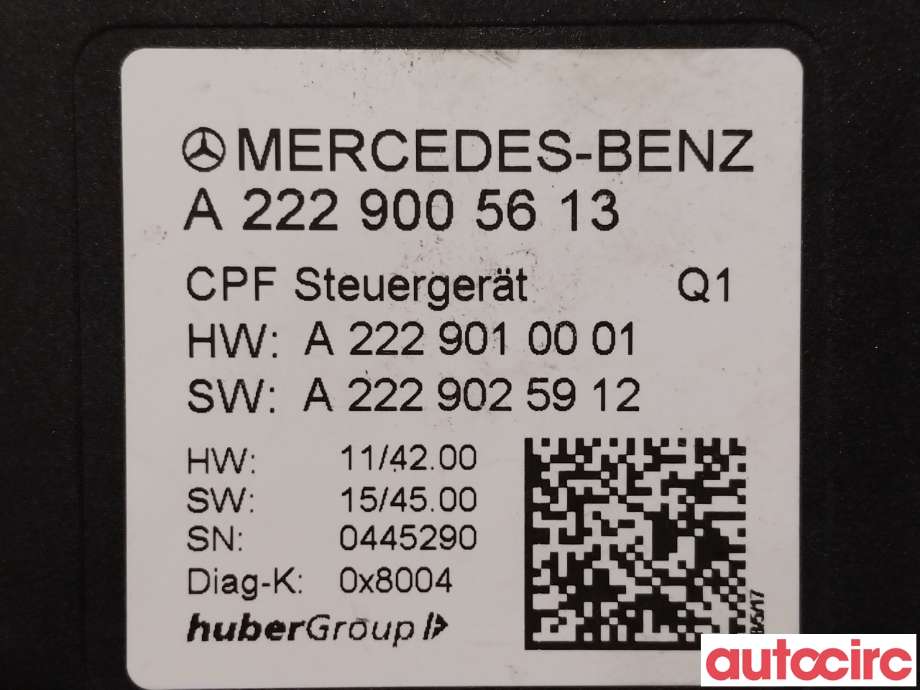 Styreenhet diverse til Mercedes C-Klasse 2018-2021 (Fase 2) (W205) (W205) (MERCEDES|A2229008522|A2229005613)