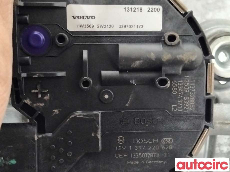 Viskermotor frontrute til Volvo V60/V60 CC 2013-2018 (Type I, Fase 2)  (VOLVO|30753493|1397220628)