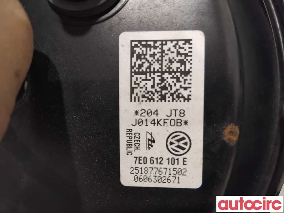 Bremsekraft-forsterker til VW Up 2012-2019  (VOLKSWAGEN|1S1614106A|7E0612101E|1S1614106D)